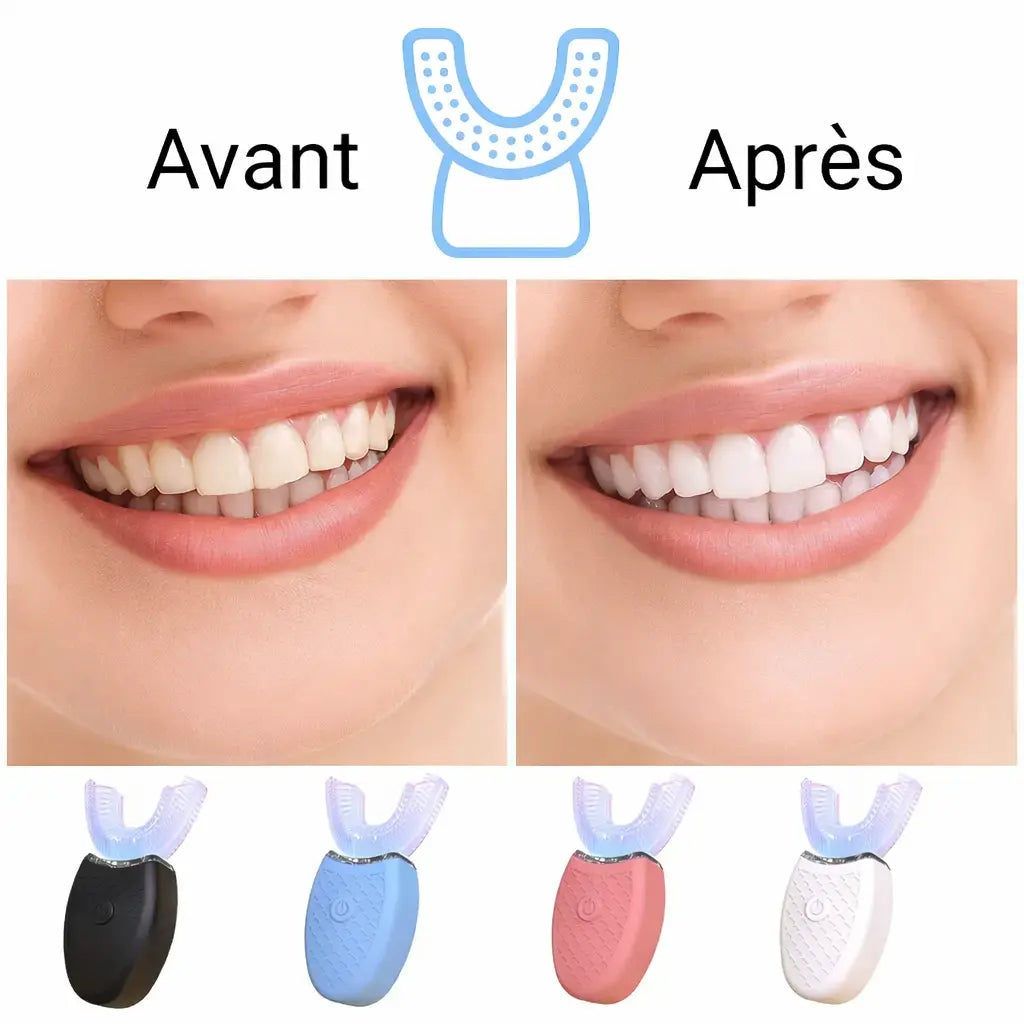 Brosse à dents automatique en forme de U